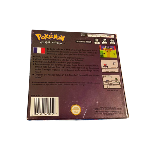 Original Game Boy Color Game — Pokémon Crystal (French Version)