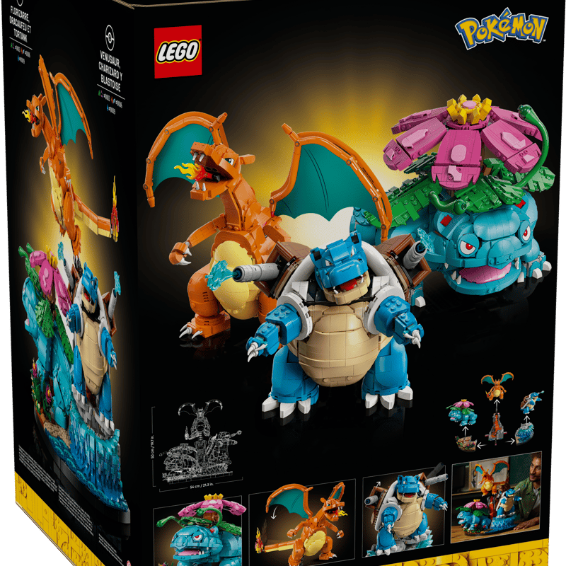 LEGO - Venusaur, Charizard and Blastoise