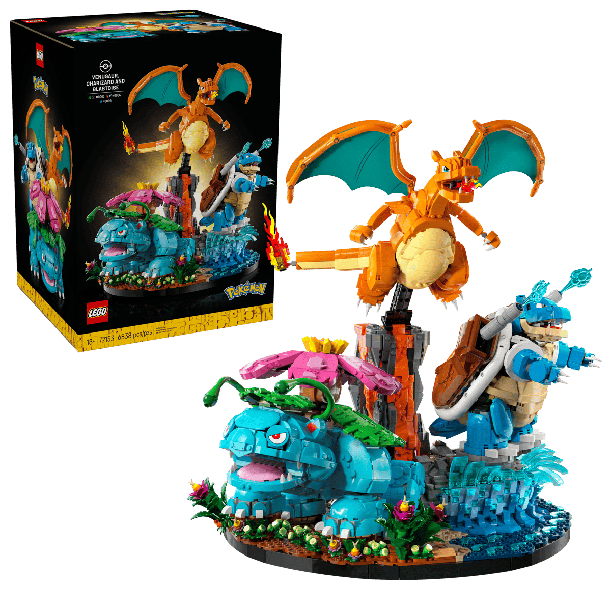 LEGO - Venusaur, Charizard and Blastoise